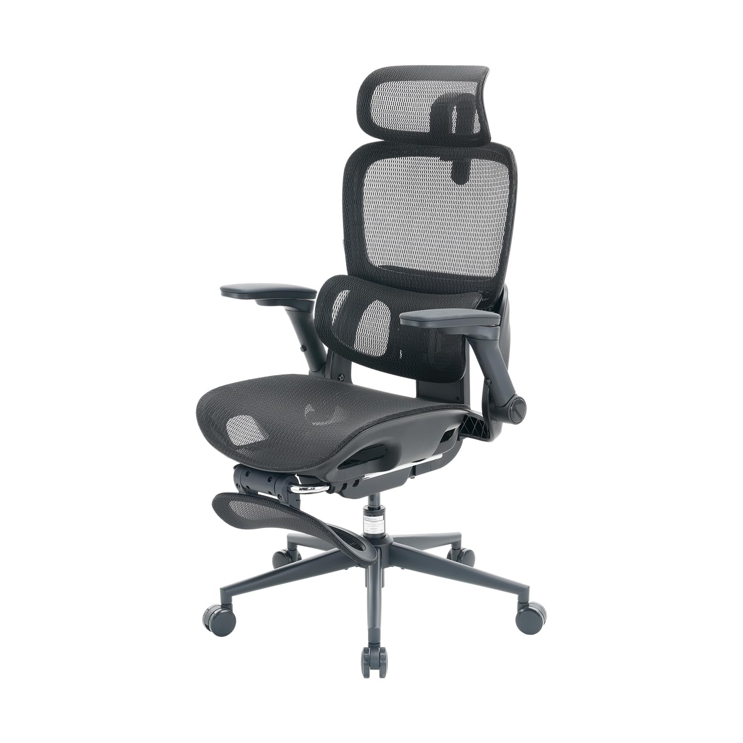 SIHOO SIHOO B300 PRO Ergonomic Office Chair with Footrest, Adjustable Mesh Desk Chair with 4-Directional Lumbar & Height-Adjustable Backrest, 6D Armrests, Swivel Computer Chair for Long Hours, Black