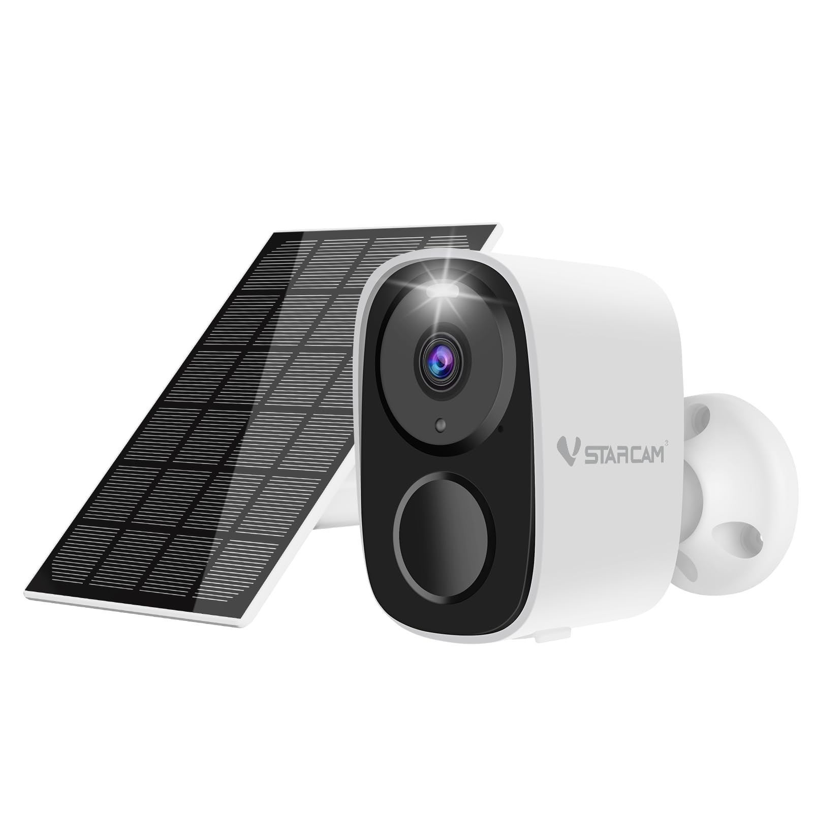 VSTARCAM 2K Solar Security Camera Wireless Outdoor, Free Cloud Storage, WiFi 6 2.4/5G Dual Band, Battery Powered Solar Camera for Home Security with Color Night Vision, Siren, IP66, Two-Way Audio
