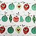Red and Green Christmas Wrapping Paper - Christmas Themed Gift Wrap - Merry Christmas Wrapping Paper - Holiday Wrapping Paper Bundle - 6 Rolls Bulk