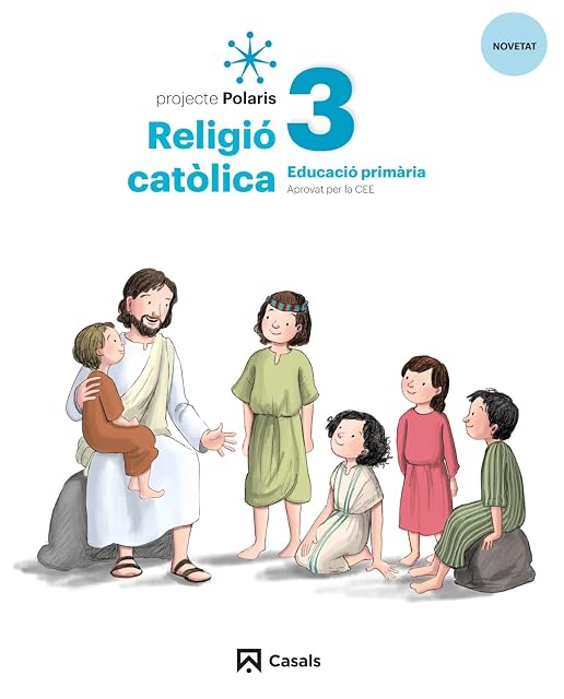 Portada de Religió Catòlica 3º Educacion Primaria Proyecto Polaris LOMLOE Cataluñ