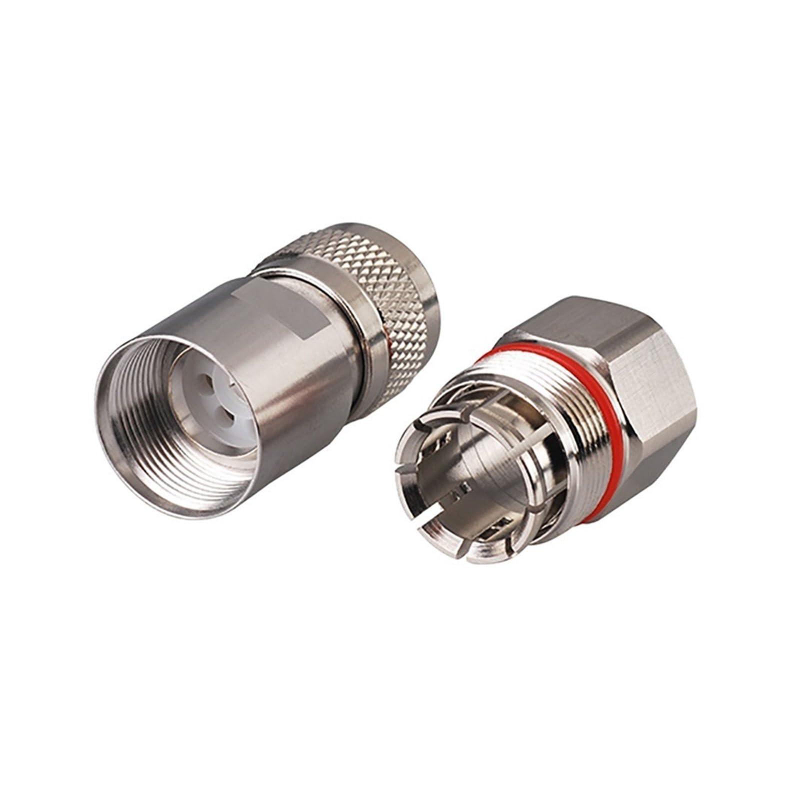 Connettore coassiale RF maschio a morsetto N compatibile con cavo in rame corrugato da 1/2".