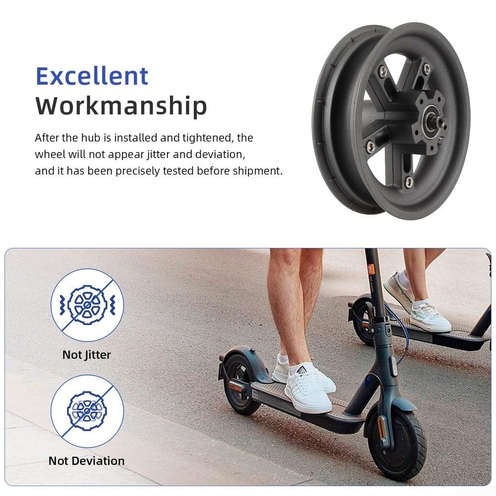 Moyeu de roue arrière de scooter de 21,6 cm en alliage d'aluminium - Design