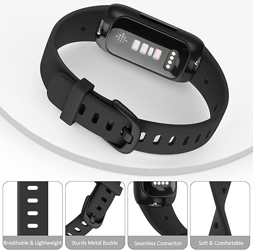 Miniatura 4 de Meliya para Fitbit Inspire 3 Correas para Hombres y Mujeres, Correas Deportivas de Repuesto de Silicona Suave Ajustable Compatibles con el