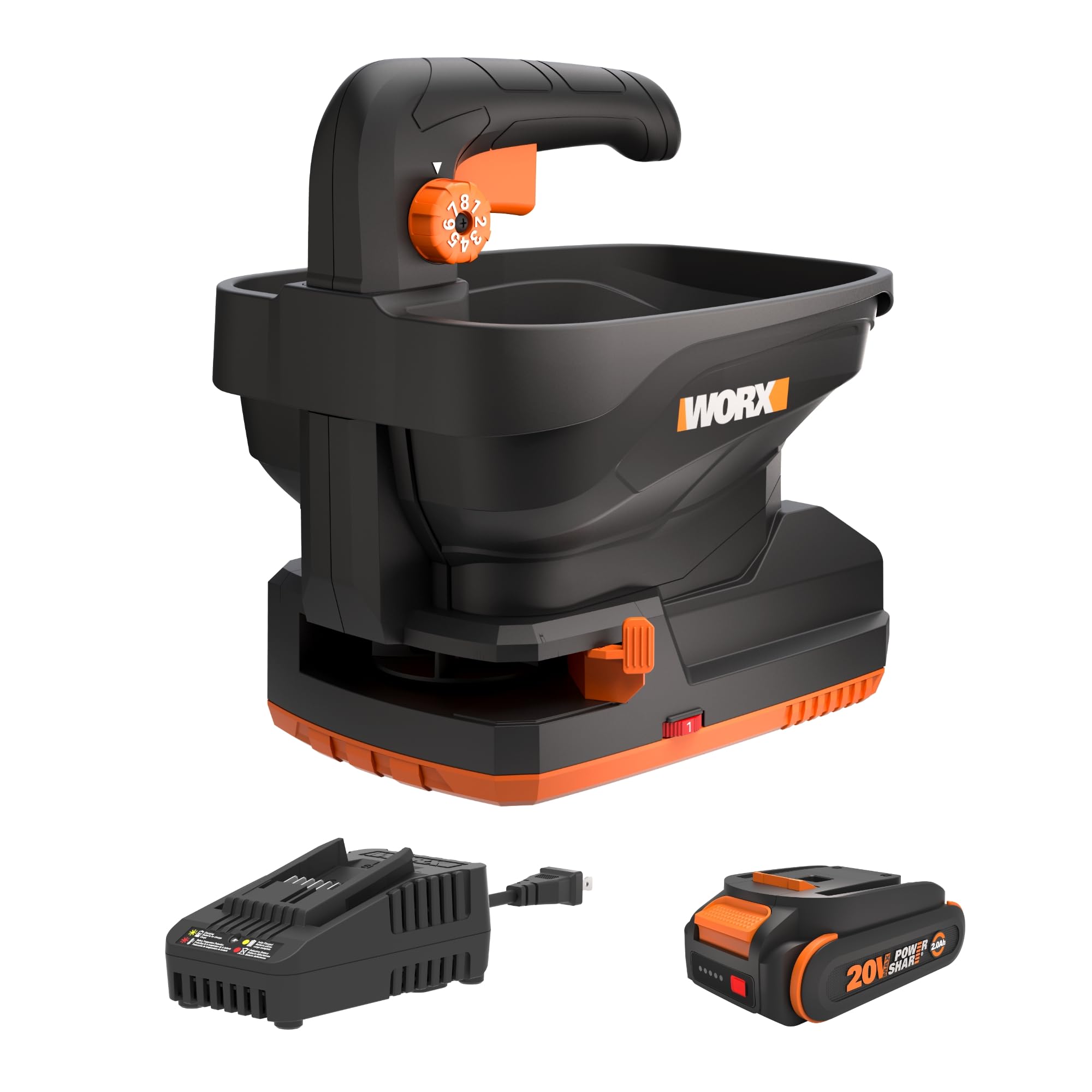 Amazon.com : WORX 20V Cordless Seed Spreader 6-Speeds 5-Ft. Max
