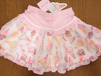 美品 レア メゾピアノ サーティワン 31コラボ ロンT スカート 130140 美品 レア メゾピアノ サーティワン 31コラボ ロンT スカート