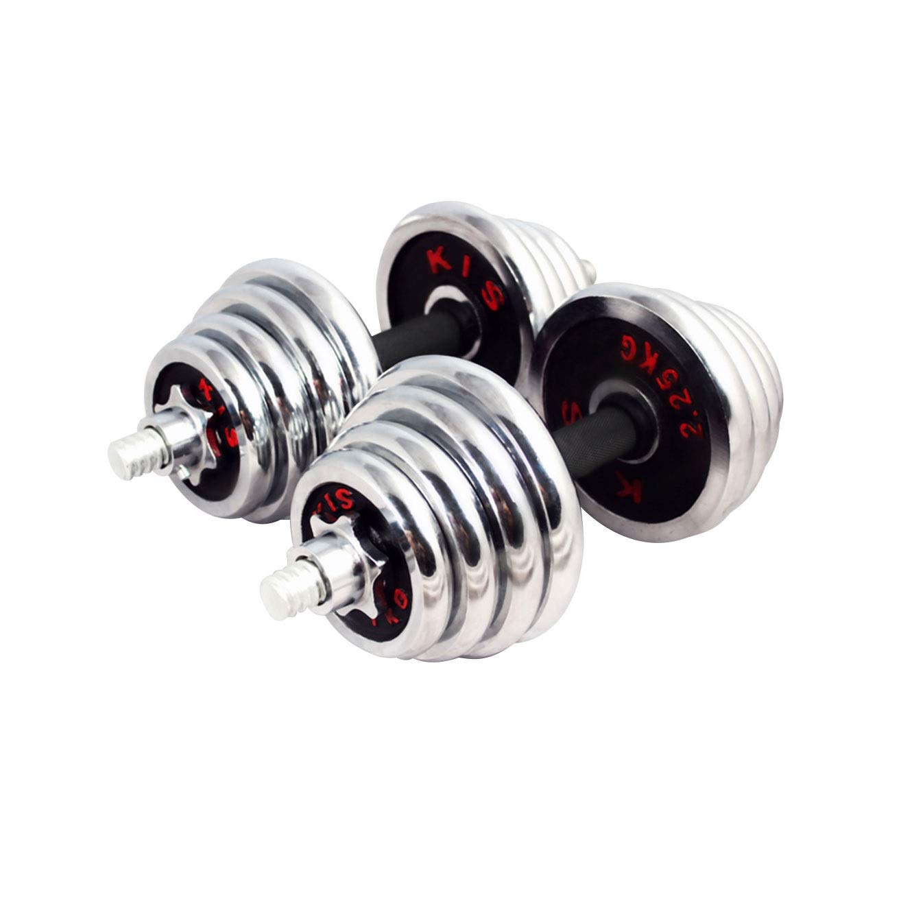 20kg Electroplate Dumbbells Set Weights for Fitness Weightlifting quipment Barbell Gym Muscle Strength Exercise