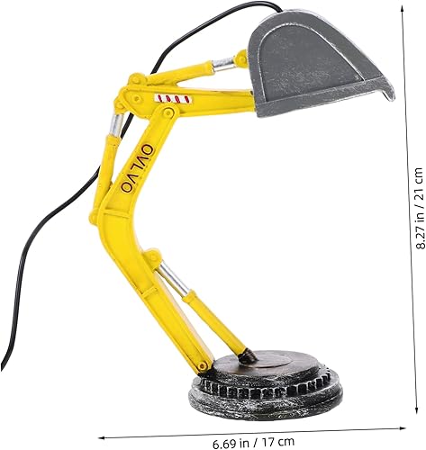 Miniatura 8 de DOITOOL Lámparas de escritorio de pie Lámpara de acento dormitorio luz de sueño Decoración de construcción para habitación de niños, excavadora, luz
