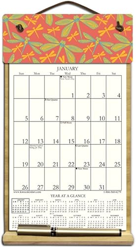 Soporte de calendario recargable de madera de 7 x 12 pulgadas con el resto de calendarios 2025 y 2026 e incluye una página de formulario de pedido