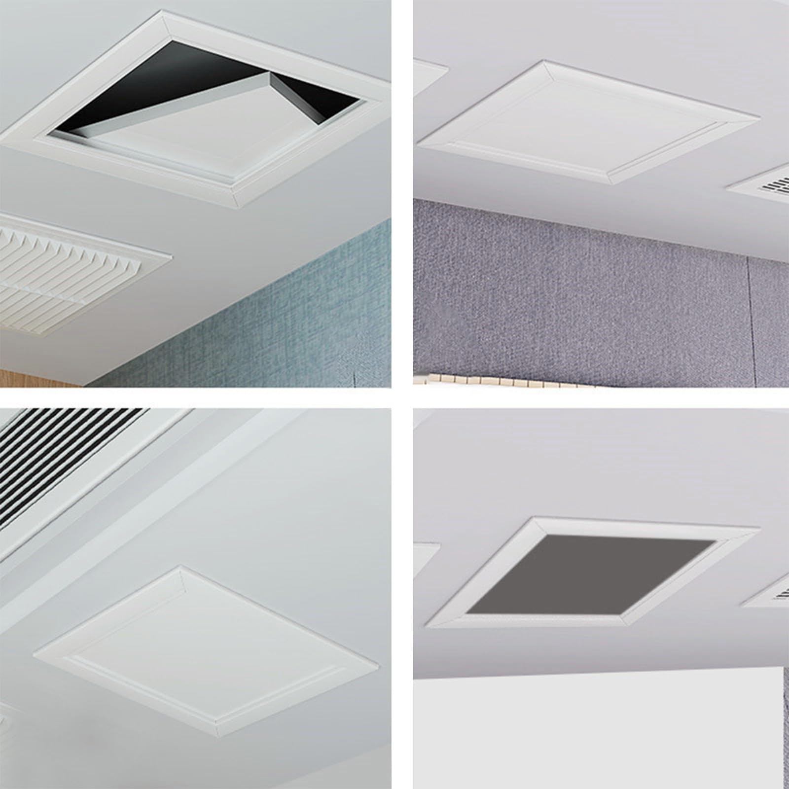 Trampilla Pladur Tapa De Registro 150 200 300 400 500mm, Trampilla De Inspección Empotrada, Tornillos Incluidos, Panel De Acceso Oculto Para Techo Trampilla Pladur(White,30 * 30cm)