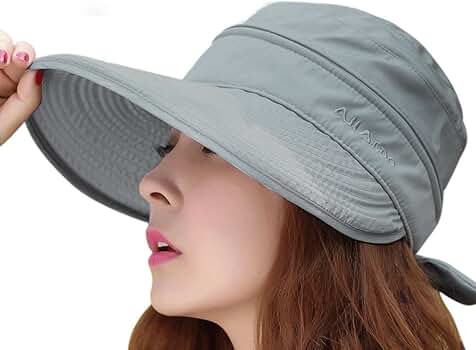 uhr【ウーア】　Portable Sun Hat ENJOYFUR Packable Sun Hats for Women Summer Wide Brim Hat