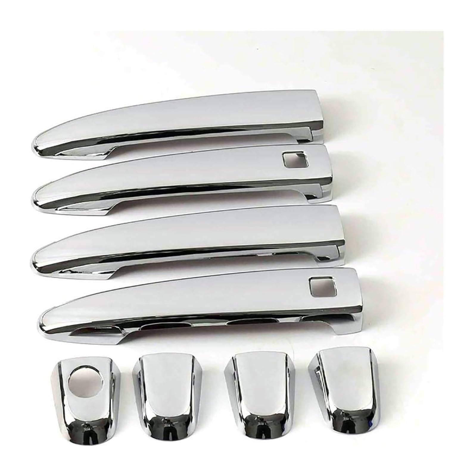 YSBVBLRMRV Car Outside Door Handle Cap for Alphard H10 H20 2002-2015 Single Hole Dual Smart Door Handle Bowl Anti-Scratch Modification Car Guard(Electroplating)