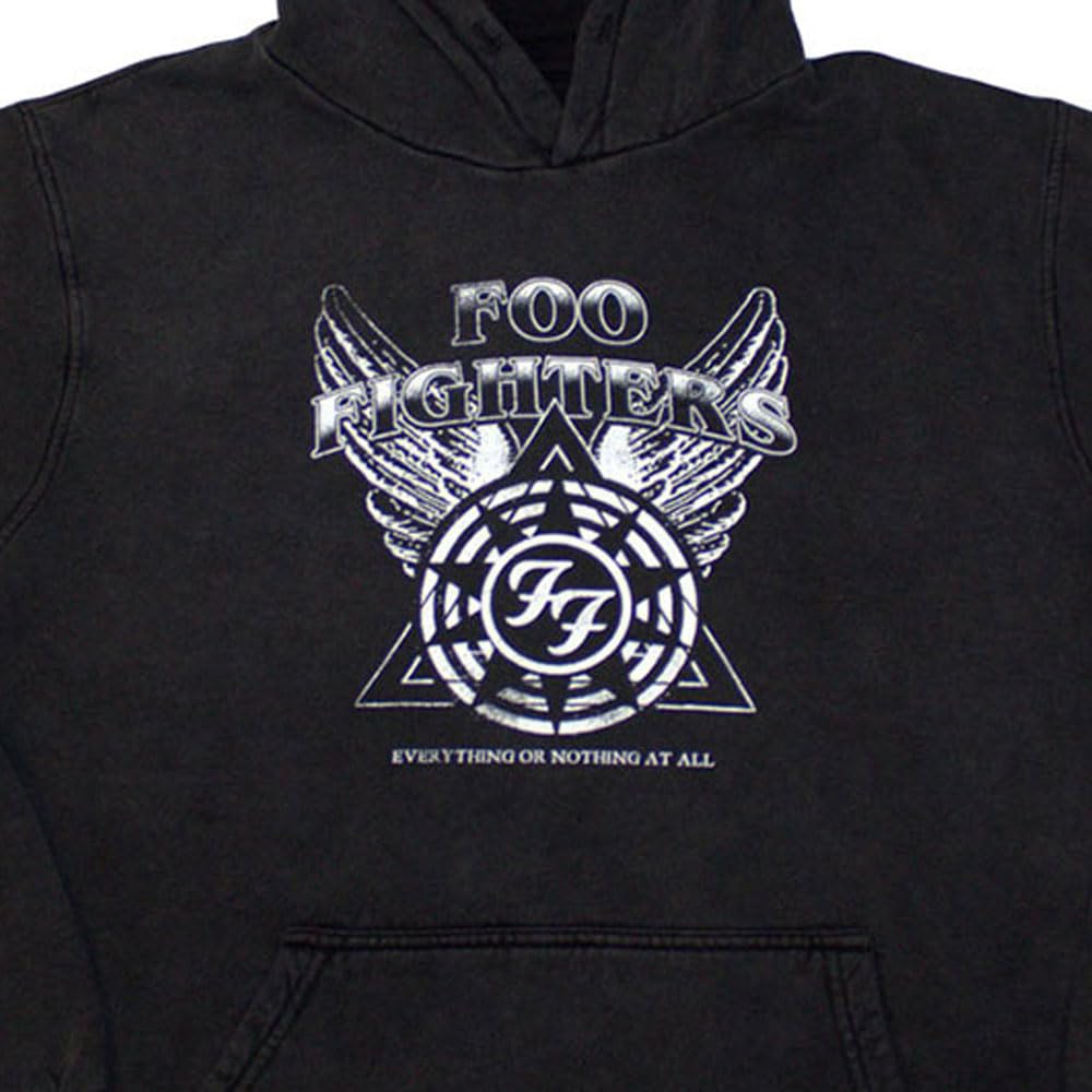 Foo Fighters Everything Or Nothing at All Pullover Stone Wash Bluza z kapturem XXL Charcoal, Grafitowy, XXL