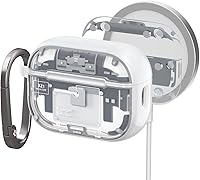 Vista 11 de Spigen Funda ultra híbrida diseñada para AirPods Pro de 2ª generación 2022/2023 (cable USB-C/Lightning), transparente