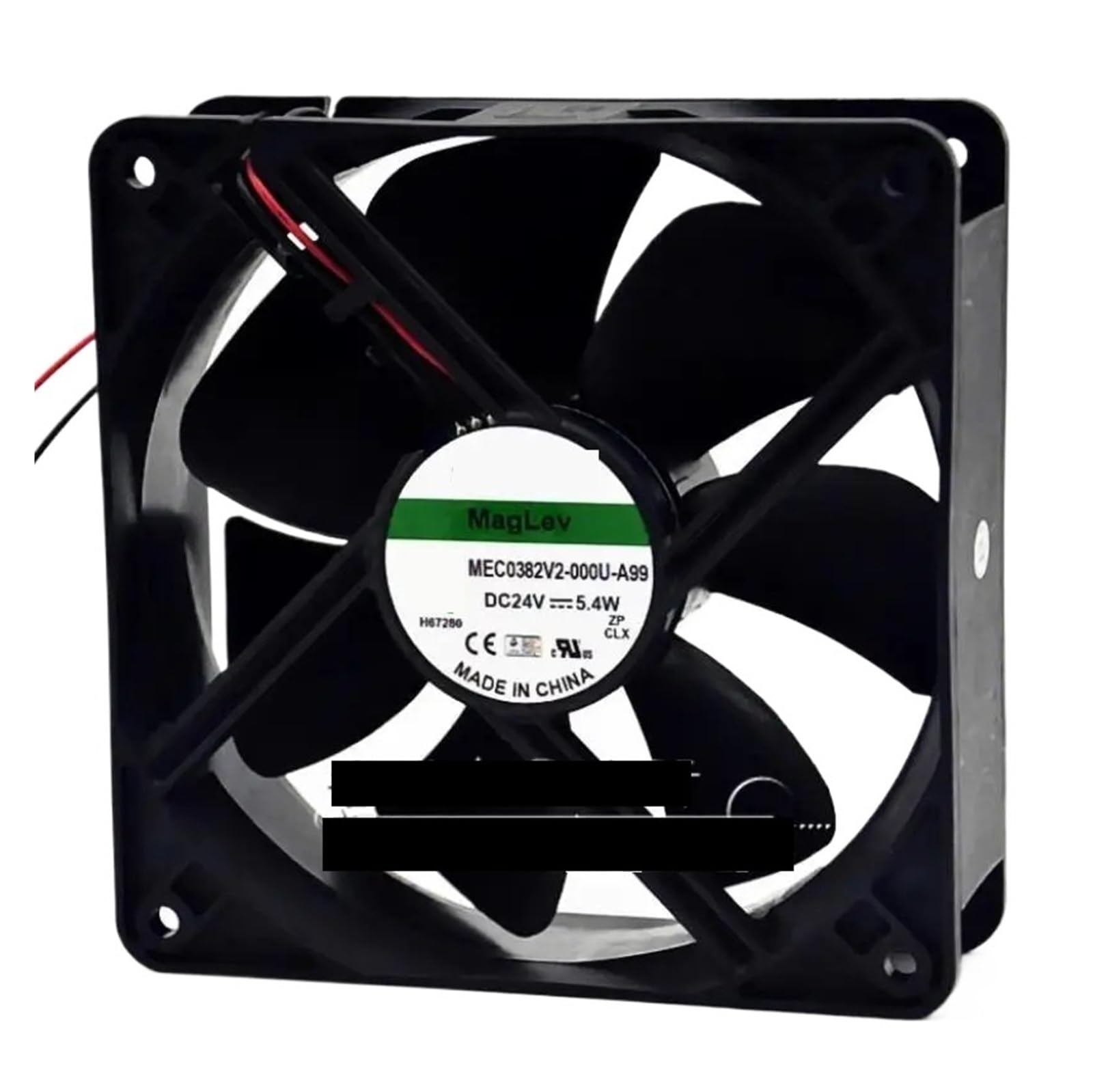 PEQYUACTE MEC0382V2-000U-A99 DC 24V 5.4W 120x120x38mm 2-Wire Cooling Fan