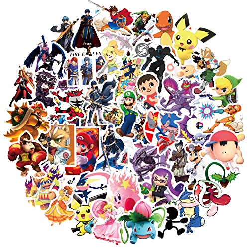 Cute Cartoon Stickers Pack for Kids, Waterproof Vinyl Stickers Decals for Water Bottle Hydro Flask Laptop Skateboard Car Bumper Computer, 50Pcs