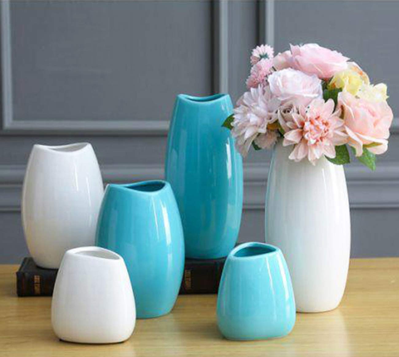 Amazon.co.jp: 陶器花瓶多色花瓶花水耕栽培植物カラフルなホーム Amazon.co.jp: 陶器花瓶多色花瓶花水耕栽培植物カラフルなホーム