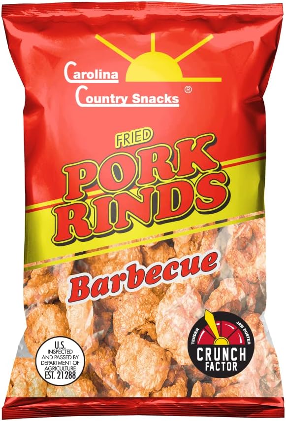 Fried Pork Rinds BBQ 6 bags (1.75oz)