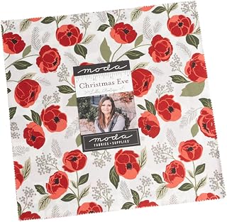Moda Fabrics Christmas Eve Layer Cake , 42-10'' Precut Fabric Quilt Squares by Lella Boutique