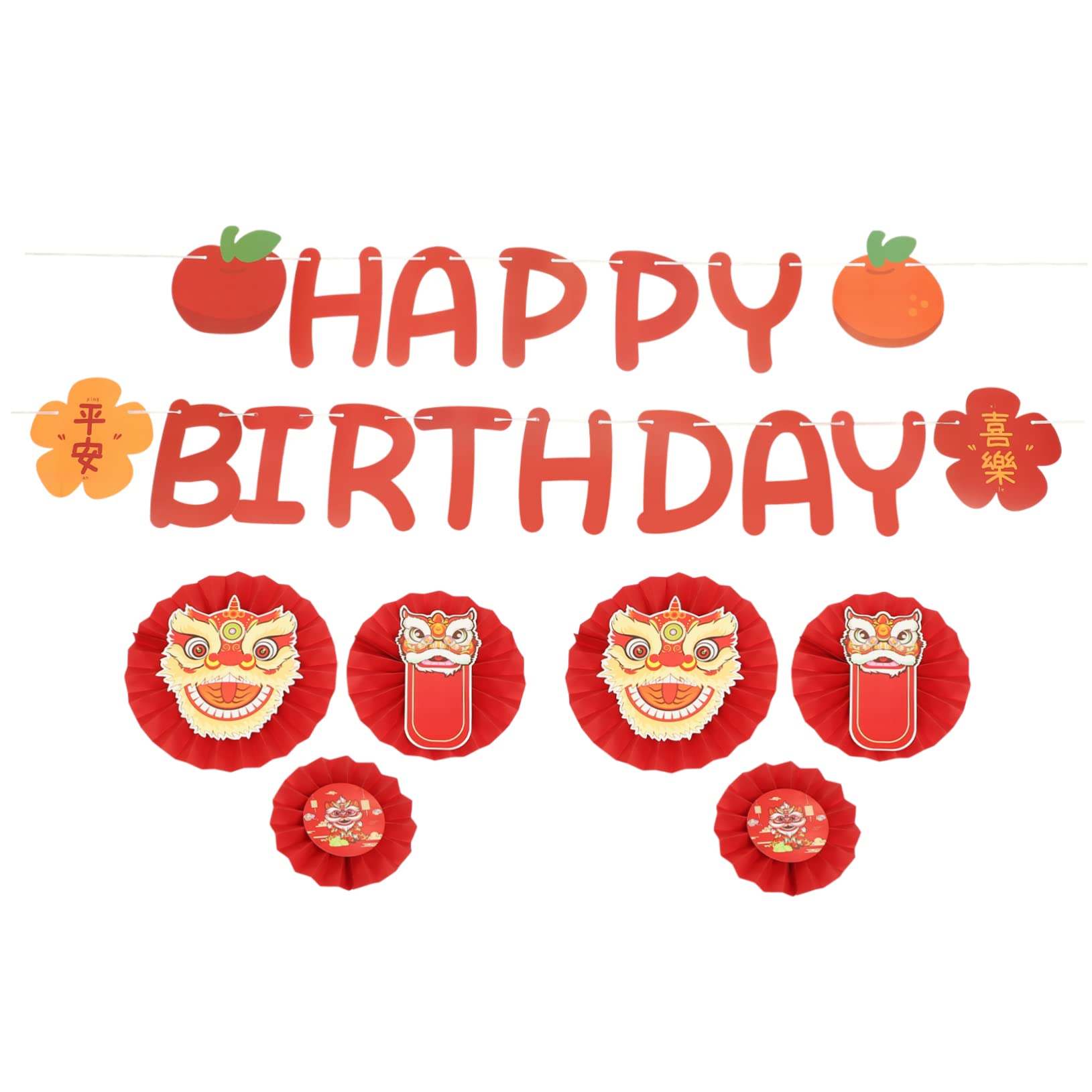 Amosfun 4 Set Di Decorazioni Per Feste in Stile Striscione Di Compleanno Facili Da Appendere Per Camera Da Letto E Soggiorno