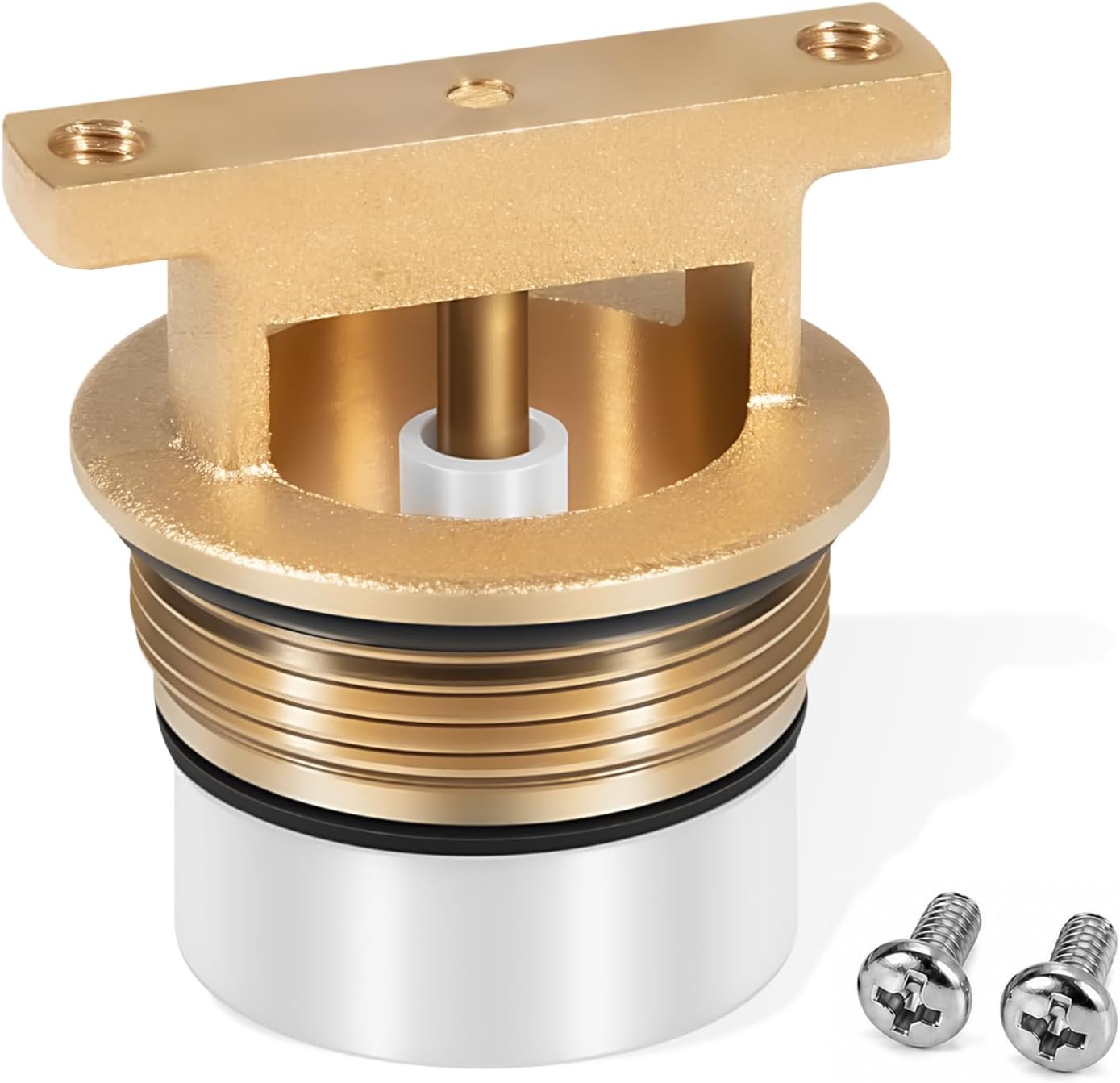 B-0969-RK01 Vacuum Breaker Kit for T&S Brass B-0969, 1/2" NPT | Service Sink Faucet Rebuild Set with Brass Insert, O-Ring, Float Piston, Disc Seal and Screws