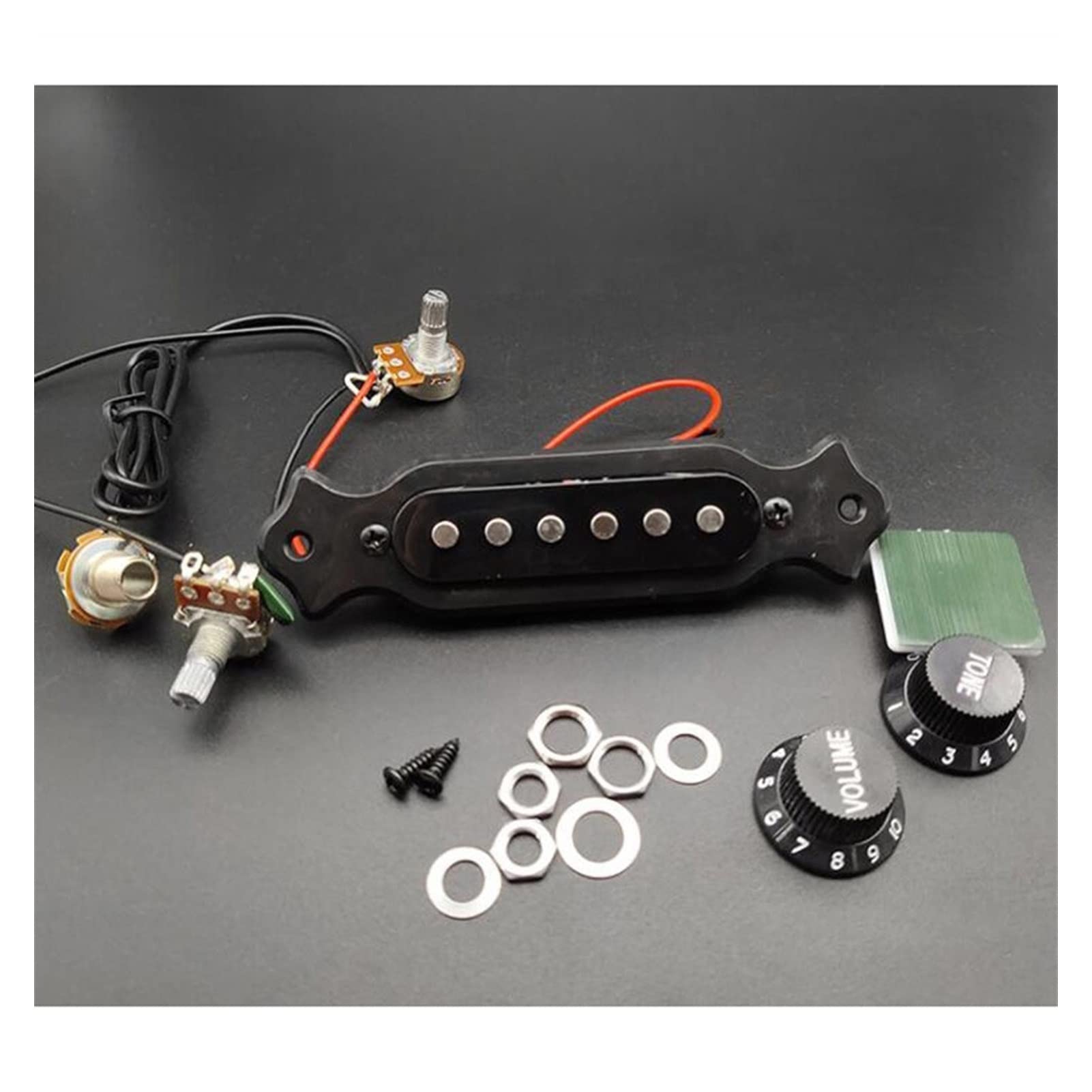 TSTS Harnais De Ramassage De Guitare Électrique À 6 Cordes De 6 Cordes Pré-câblé avec Volume Et Tonalité 1T1V Réglage Câblé Kit Faisceau câbles Guitare