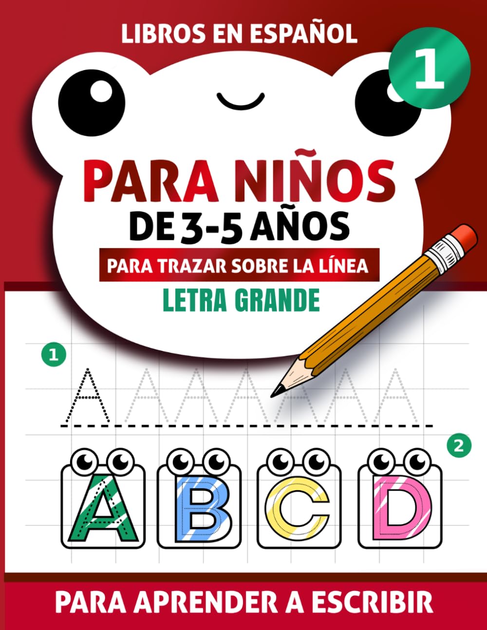 Libro en español para niños de 3-5 años para aprender a escribir