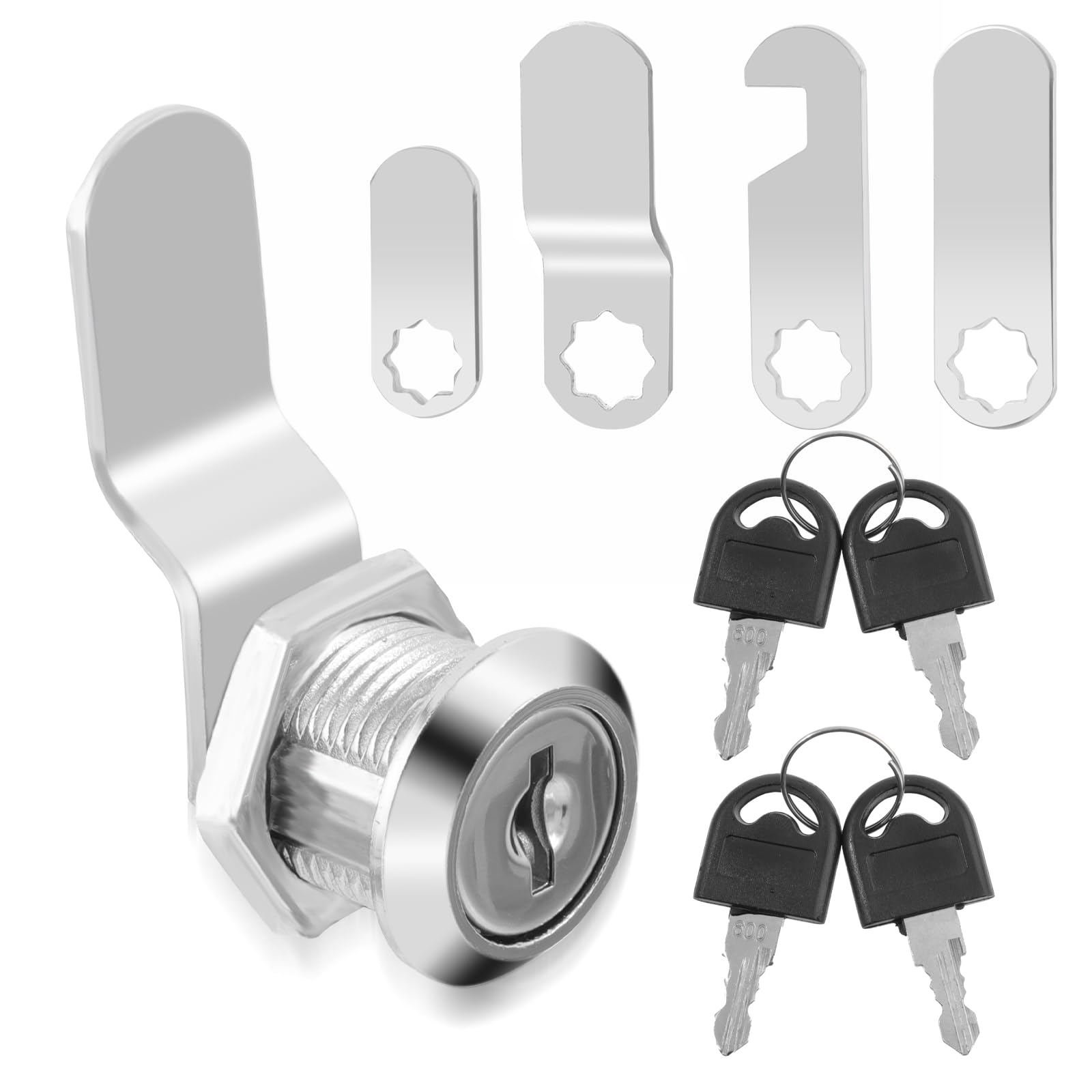 Andibro 16mm Mailbox Lock, Cabinet Lock with 4 Keys and 4