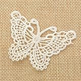 30 Pc Butterfly Pattern Embroidery Decorative Decals Sewing DIY Craft Project Decorative Lace...