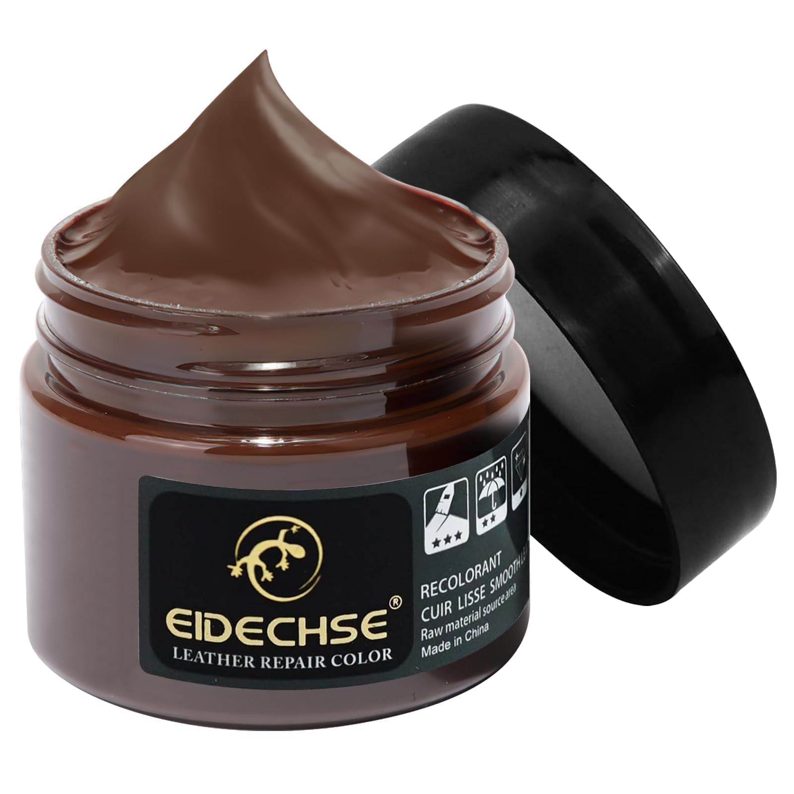 Tinte Para Cuero Marrón Oscuro (100 Ml) - Repara Y Tiñe Sofás, Zapatos, Bolsas, Asientos De Coche Y Cazadoras