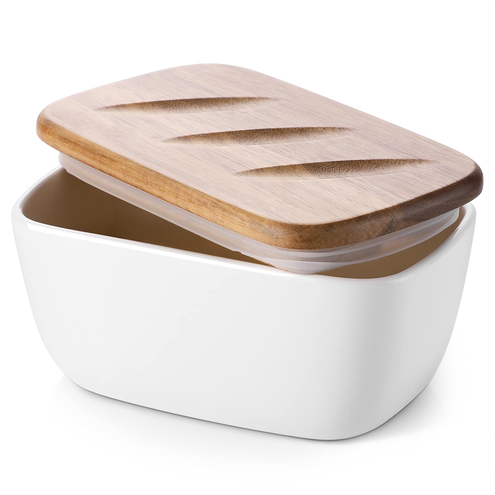 Buy DOWAN Butter Dish, Ceramic Butter Dish with Lid and Butter Holder