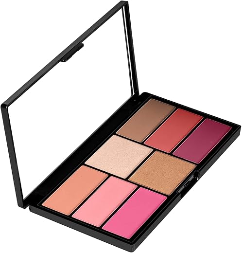 Swiss Beauty Pro Blusher & Highlighter Palette For Face Makeup | Shade-04, 18G