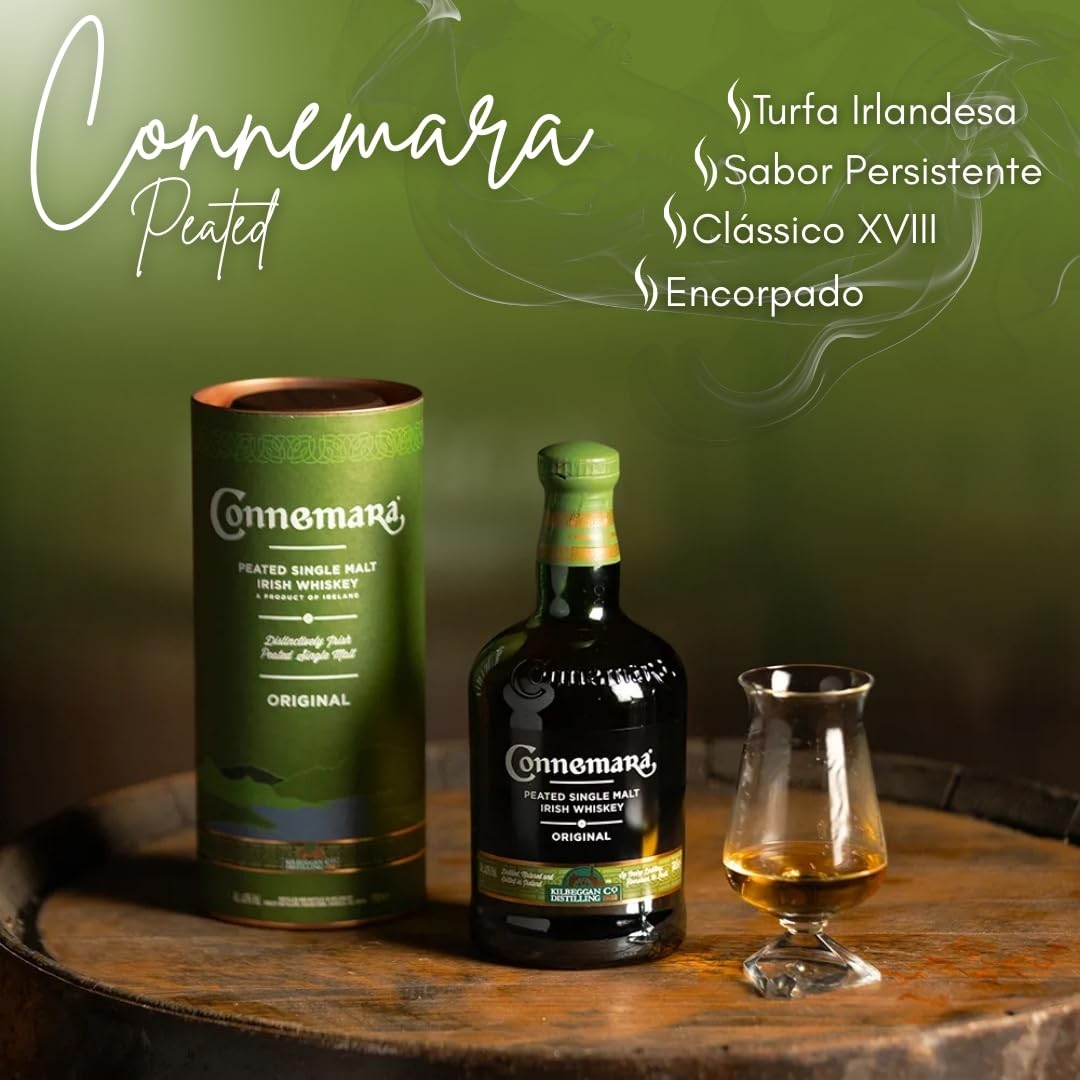 Whisky Connemara Single Malt Peated Defumado Clássico Irlandês