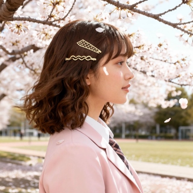 Amazon | Frcolor ヘアピン ゴールド スリーピン パール ぱっちん留め