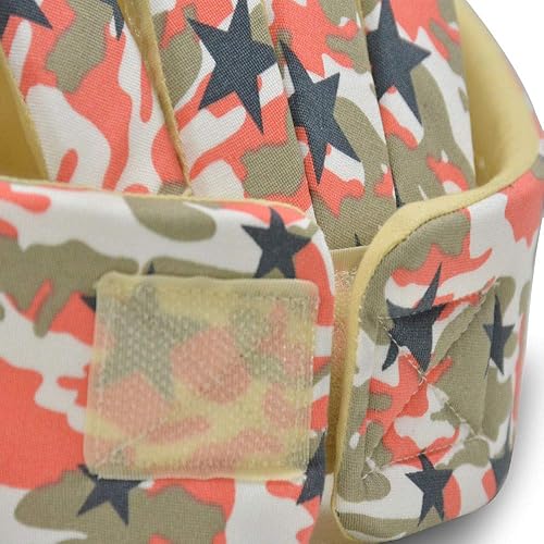 Miniatura 7 de Huifen Casco de bebé, casco ajustable para niños, para aprender a caminar, jugar al bebé, para gatear y caminar (rojo colorido)