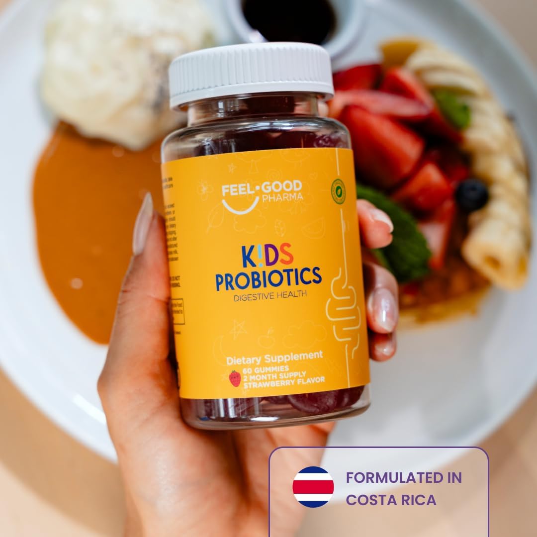 Feel Good Kids Probiotic Gummies – Gut Health & Immune Support – with DE111 Probiotic – Organic Strawberry Flavor – 60 Gummies for Children - Image 7