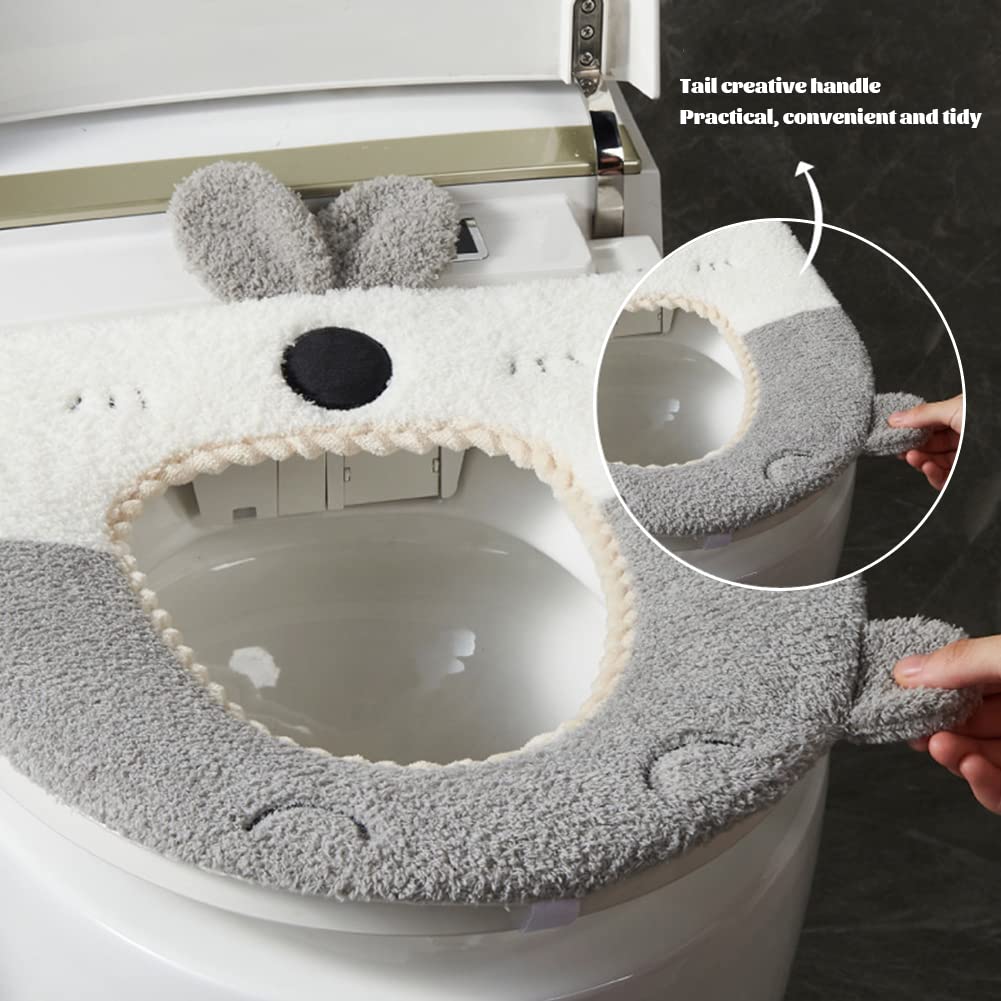 Produktbild von Pflegeleichter Winter WC-Sitzbezug Dickes Material Für Zusätzliche Wärme