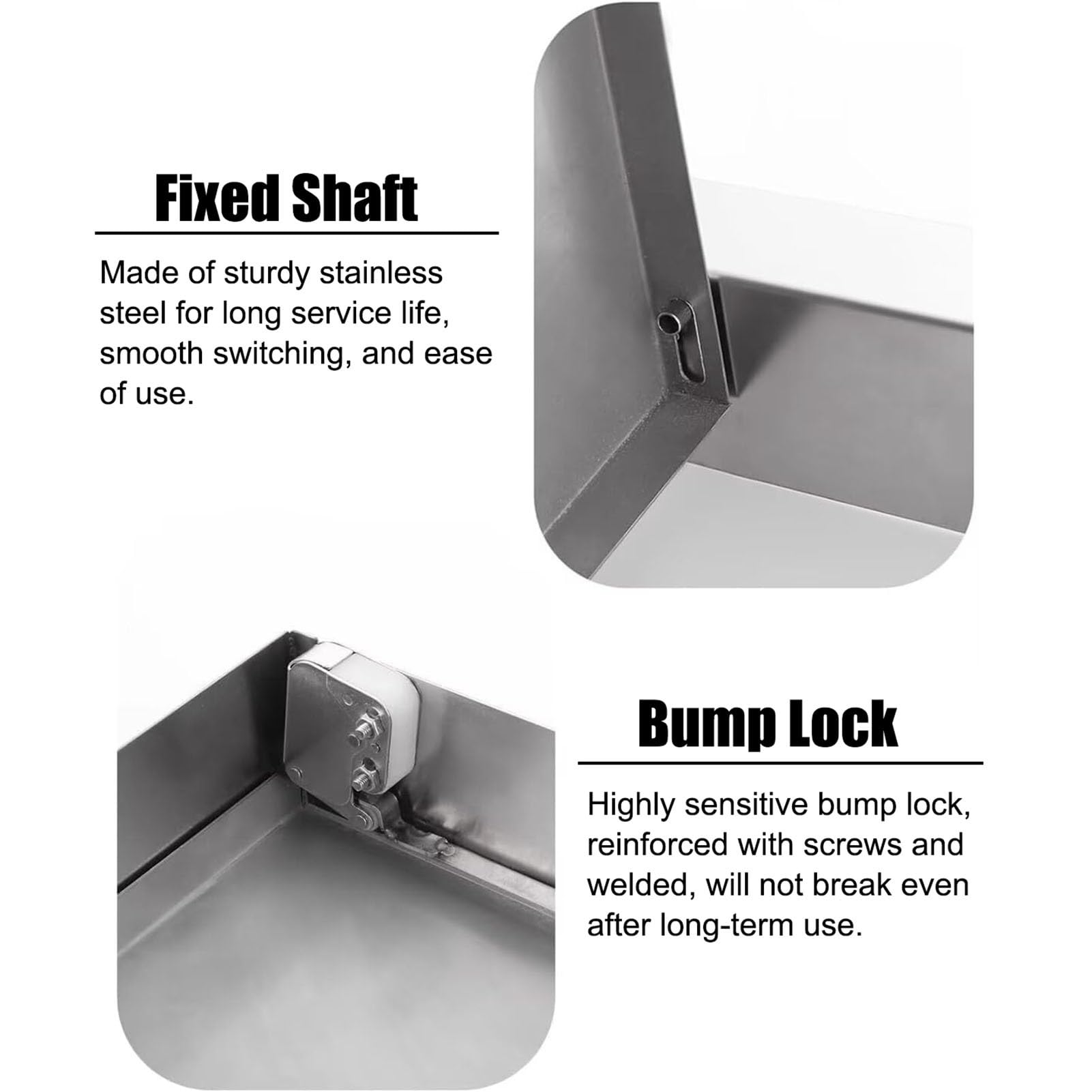 Pannello di accesso per soffitti in acciaio inox, pannello di copertura per fori da parete per impianti elettrici e idraulici, dimensioni: 6 x 6, 8 x 8, 10 x 10, 18 x 18, 20 x 20, 61 x 61 cm