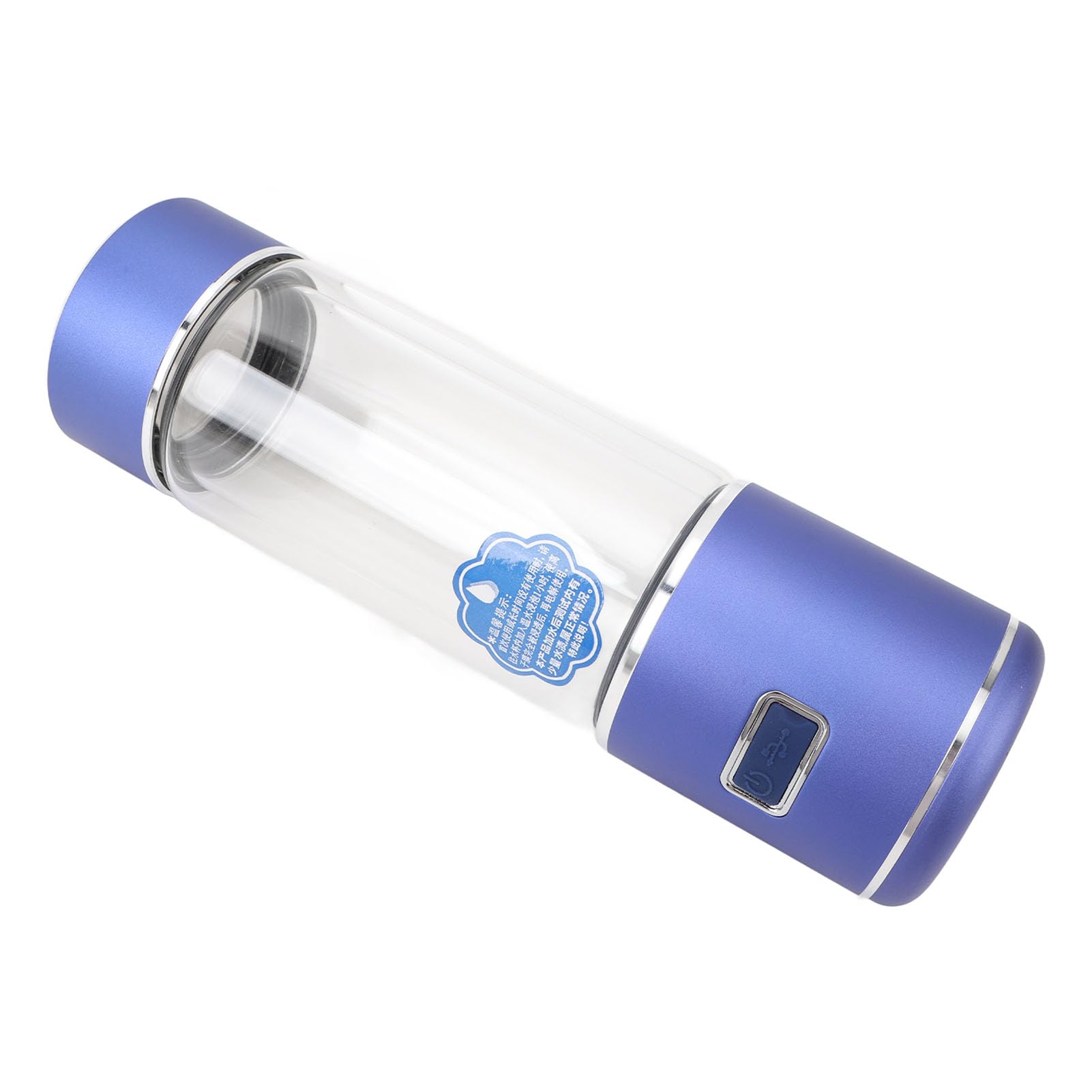 Botella de Agua de Hidrógeno, Mejora del Inmunitario de 1400 MAh Generador de Botellas de Agua de Hidrógeno Promueve el Metabolismo de 300 Ml 1600ppd Alta Concentración por (BLUE)