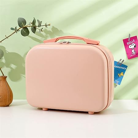 review QYTECxl Carry on Luggage Suitcase Women Fashion ABS Mini Travelling Bag 14 Inches