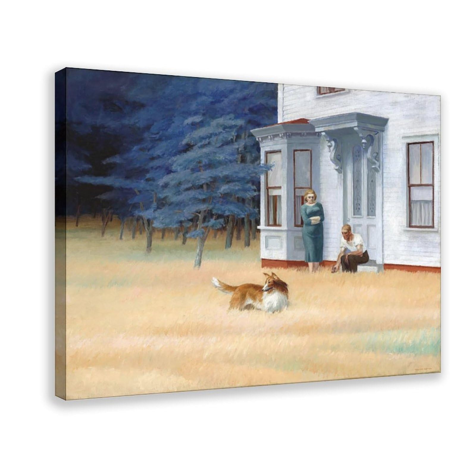 Impression sur toile Cape Cod Evening par Edward Hopper - Décoration murale encadrée 20x30 cm - 8