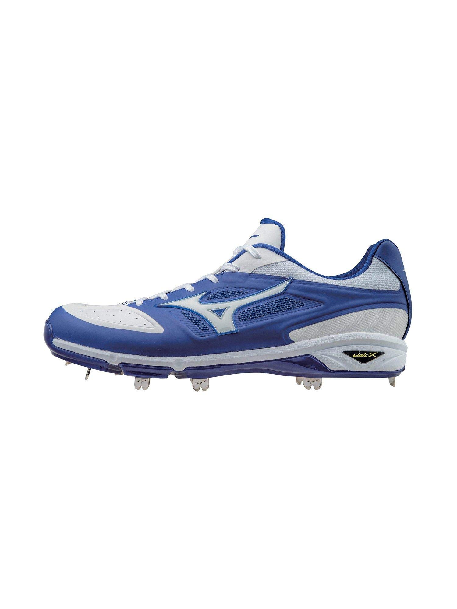 Mizuno Men's Dominant IC Baseball Shoe, Royal White, 13 D US