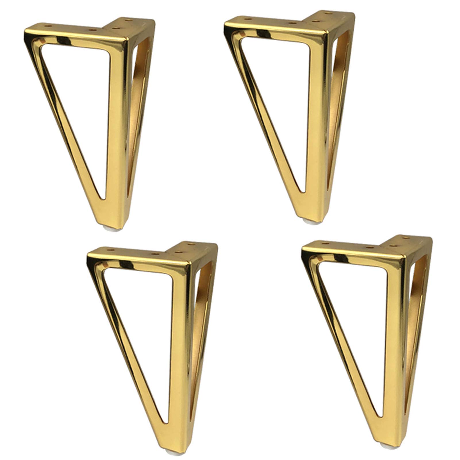 Gambe mobili di ricambio da 6"/15 cm,piedini triangolari per divani,piedini per mobili,gambe per tavoli in ferro fai-da-te,piedini per mobili,per sedie,gambe per mobili,gambe in metallo per divano,gam