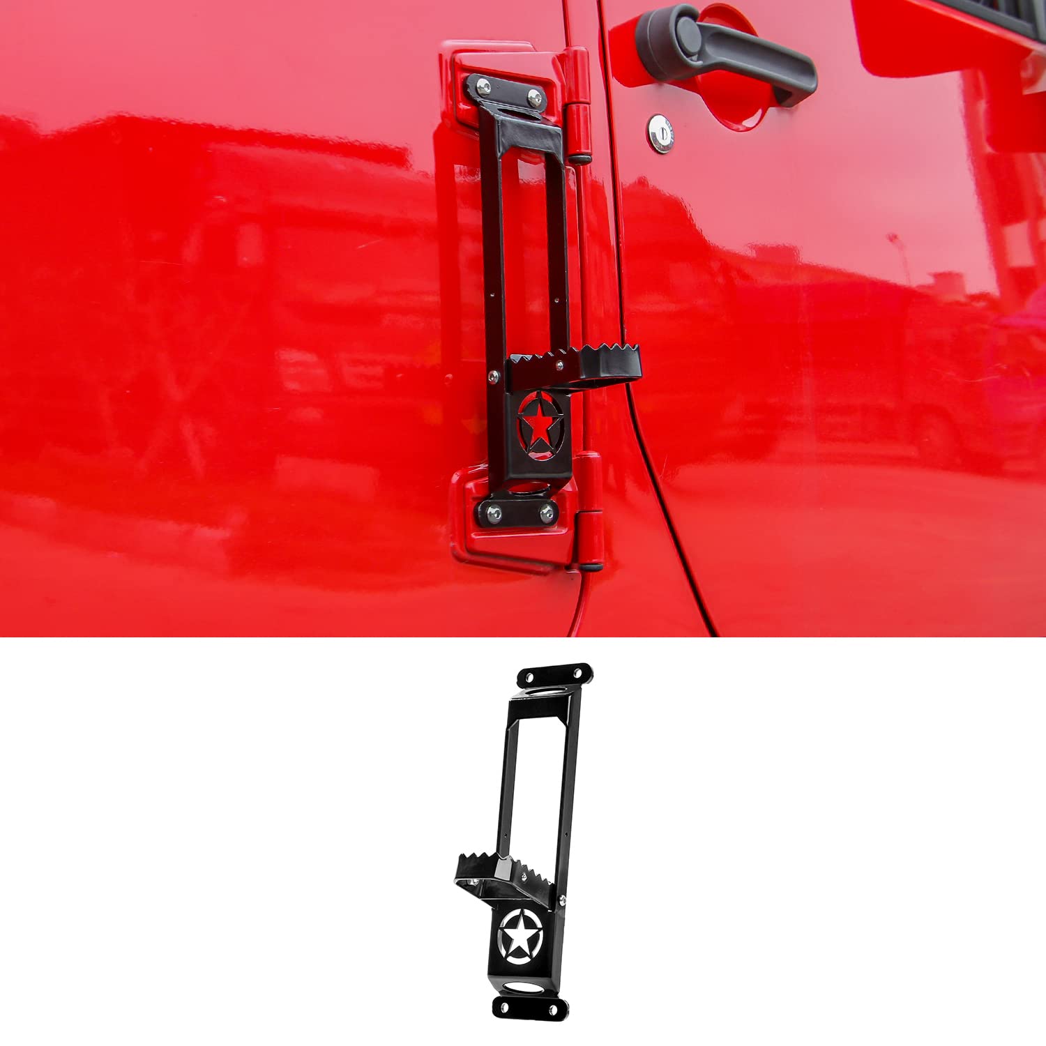 Buy RTTCZ Door Hinge Step Foot Peg Metal Folding Side Foot Pedal