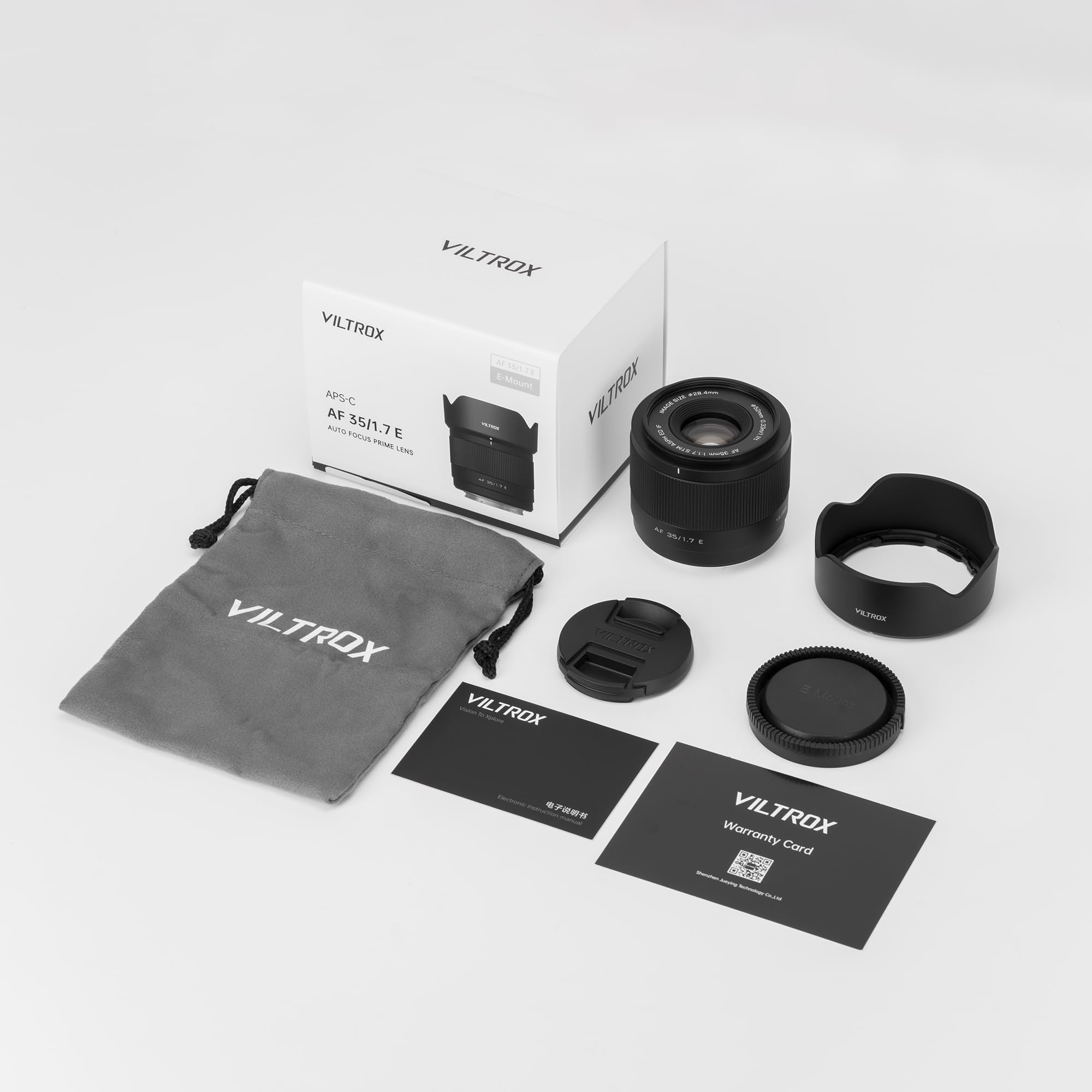 VILTROX 35mm F1.7 Objectif pour Appareil Photo APS-C Auto Focus Objectif léger (for Sony E)