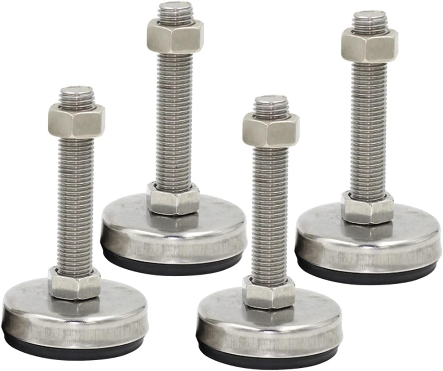 Furniture Leveling Feet,Heavy Screw, Leveling Feet4PCS Heavy Duty Adjustable 65mm Stainless Steel Screw Leveling Feet for Office FurnitureLevelers (Size : M16x150mm) (Color : M16x100mm)