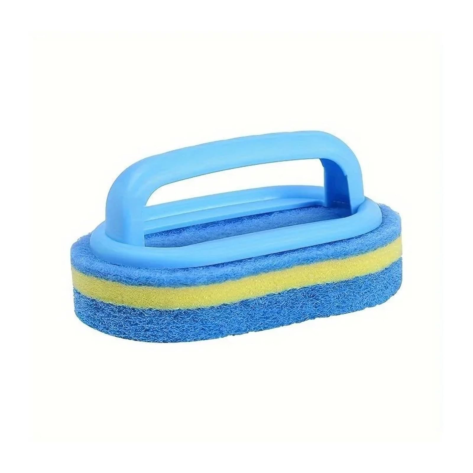 Cepillo de limpieza de esponja con asa, versátil para azulejos de bañera y cocina para una limpieza eficiente del baño y el hogar, y cepillo de esponja fácil de usar