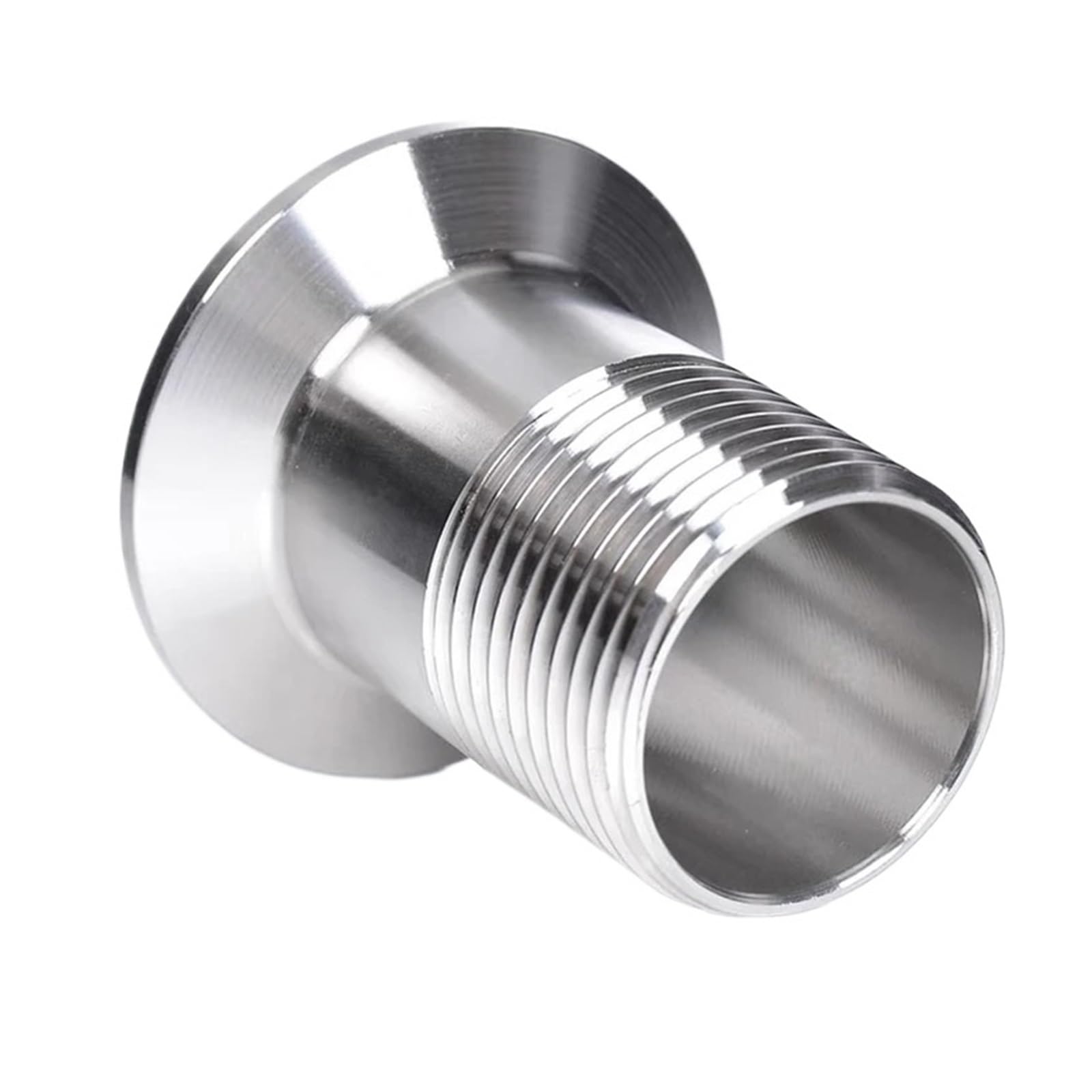 Epaknhgd Men's Dn40 X Ferrule 64 1Pc Stainless Steel Ss304 Tri Clamp Threaded Pipe Fitting Adapter