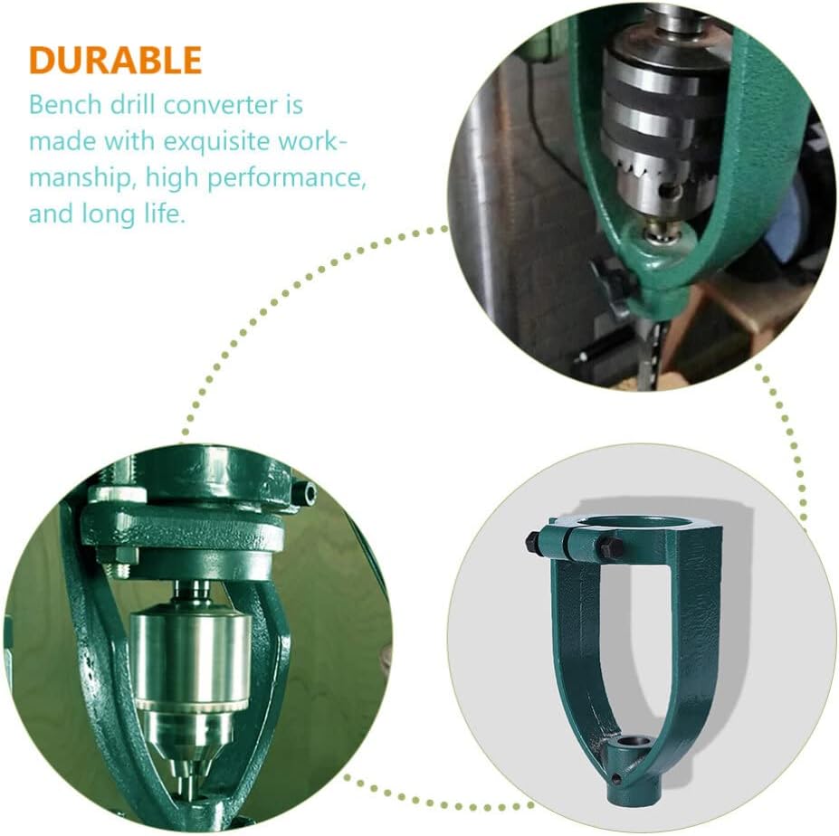 DOITOOL Square Hole Drilling Tenon Attachment Bench Drill Mortise Converter for Woodworking
