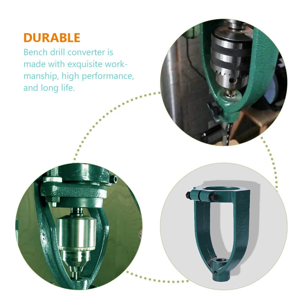 DOITOOL Joint Tool Sleeve for Part Mortiser Hole Furniture Conversion Drill Machine Cutters Steel Location Converter Cutter Woodworking Mortising Bit Log Drilling Accessory（60mm drill Sleeve）