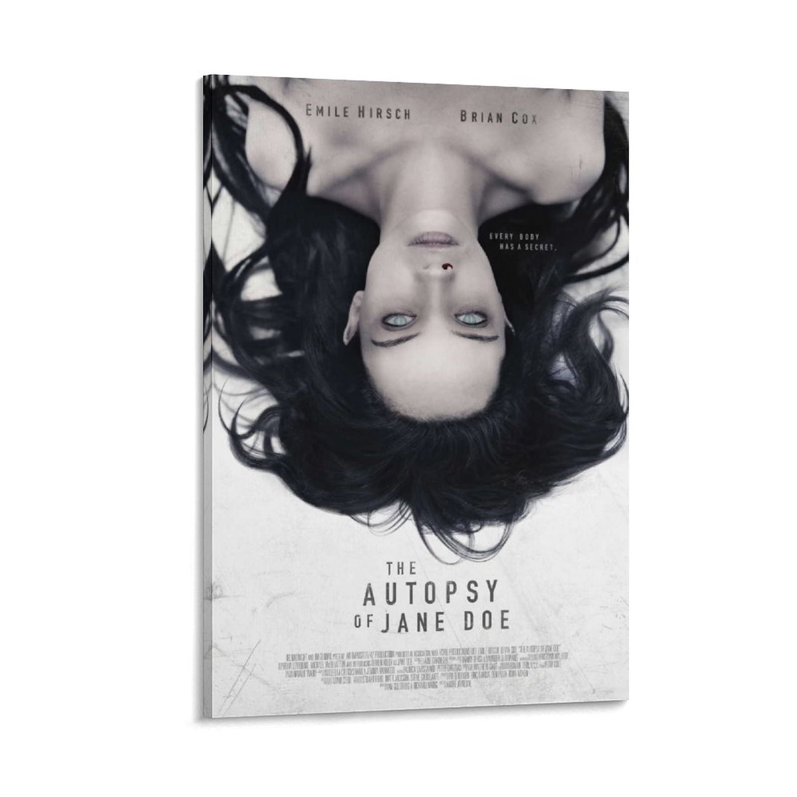 Póster de la película de terror The Autopsy Of Jane Doe de la película de terror Póster decorativo en lienzo para pared, para sala de estar, para dormitorio, 20 x 30 pulgadas (50 x 75 cm)